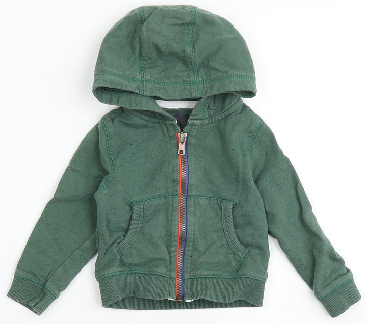 Very Boys Green   Jacket  Size 9-12 Months   Zip - Speckled Print