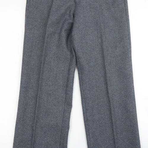 C&A Mens Blue  Polyester Dress Pants Trousers  L28 in Regular Button