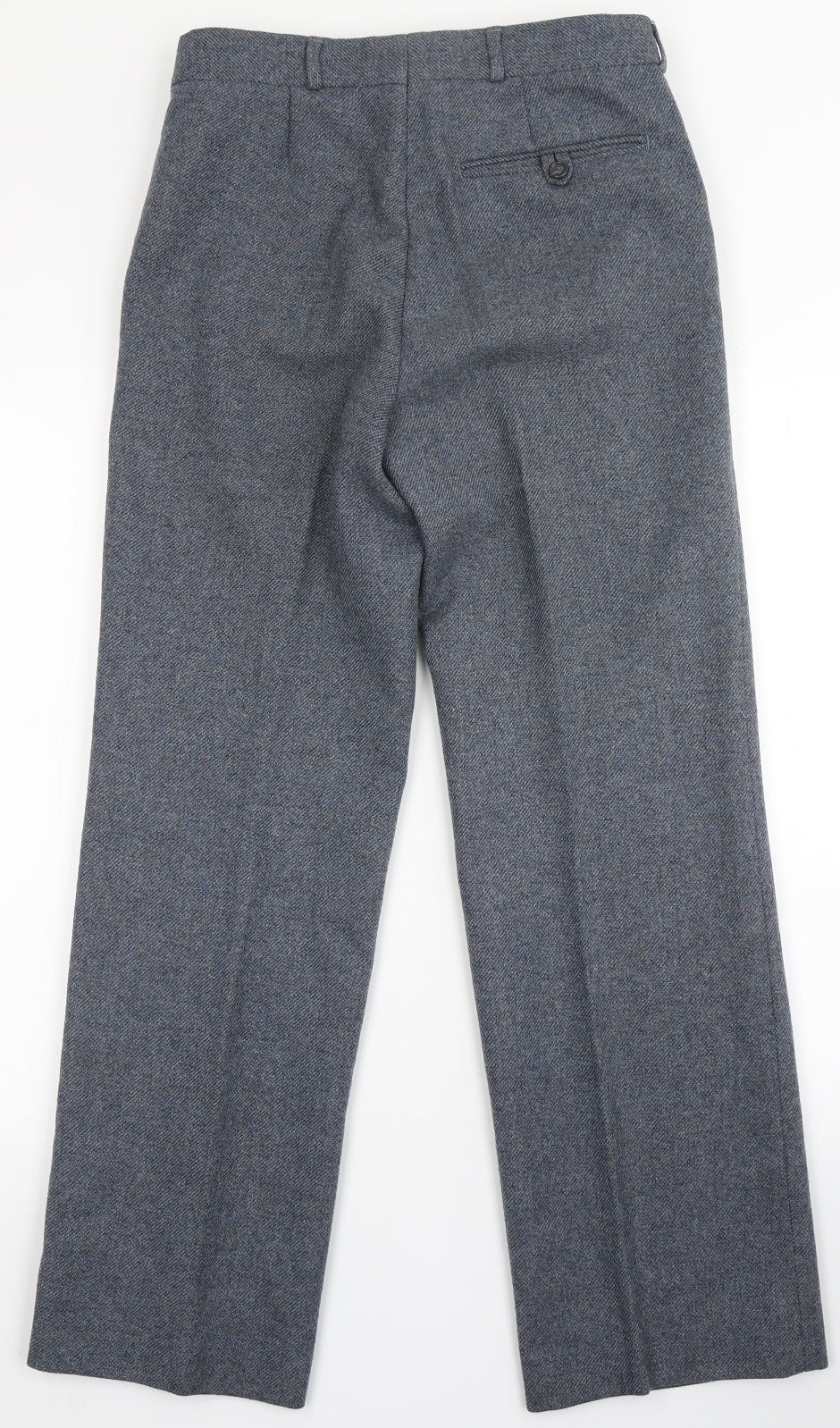 C&A Mens Blue  Polyester Dress Pants Trousers  L28 in Regular Button
