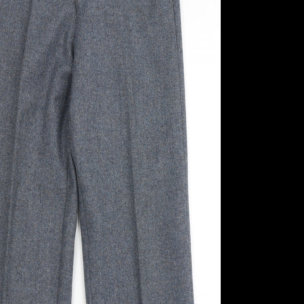 C&A Mens Blue  Polyester Dress Pants Trousers  L28 in Regular Button
