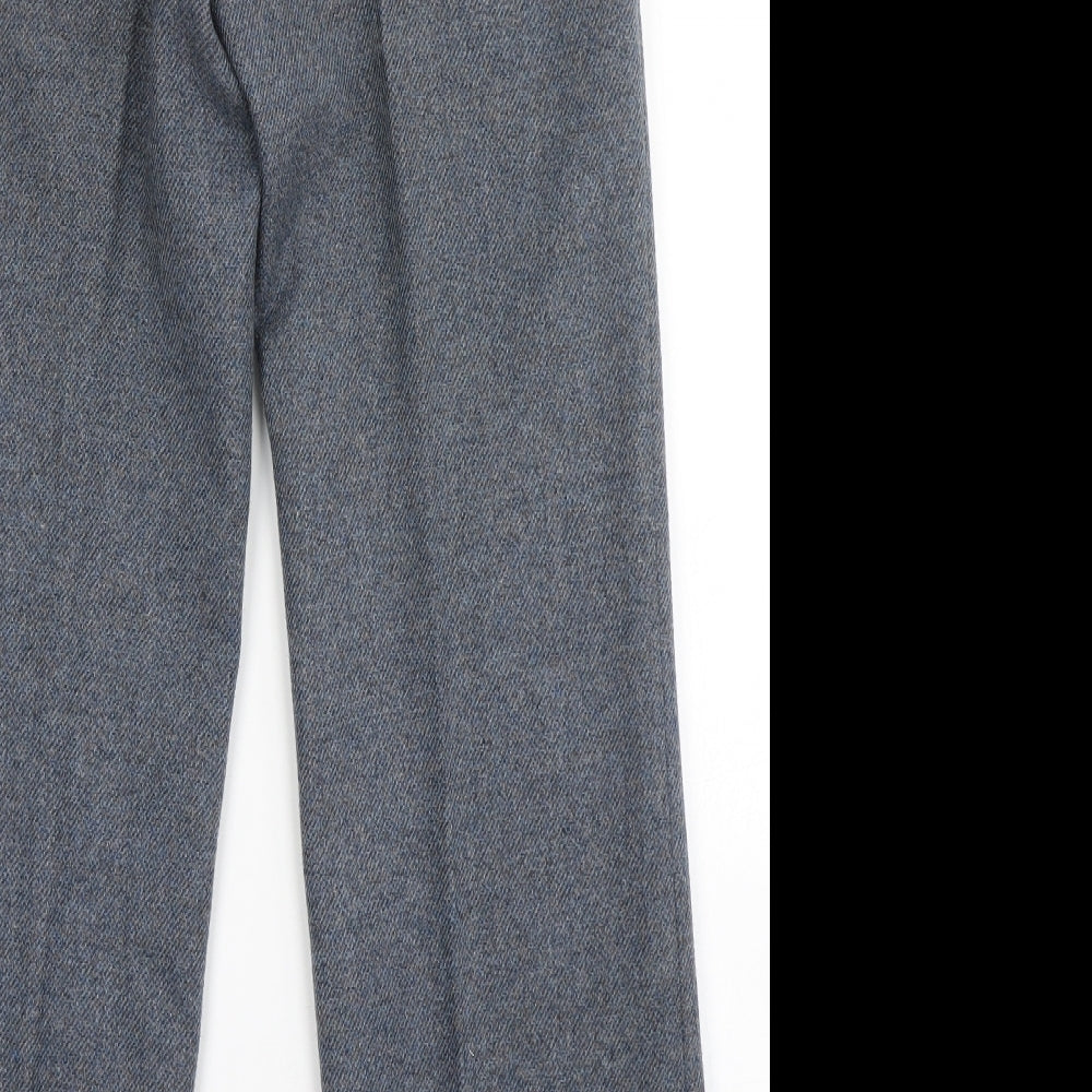 C&A Mens Blue  Polyester Dress Pants Trousers  L28 in Regular Button