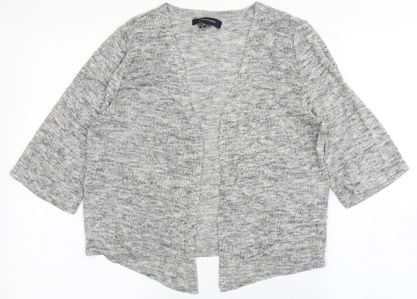 Atmosphere Womens Grey V-Neck  Viscose Shrug Jumper Size 6