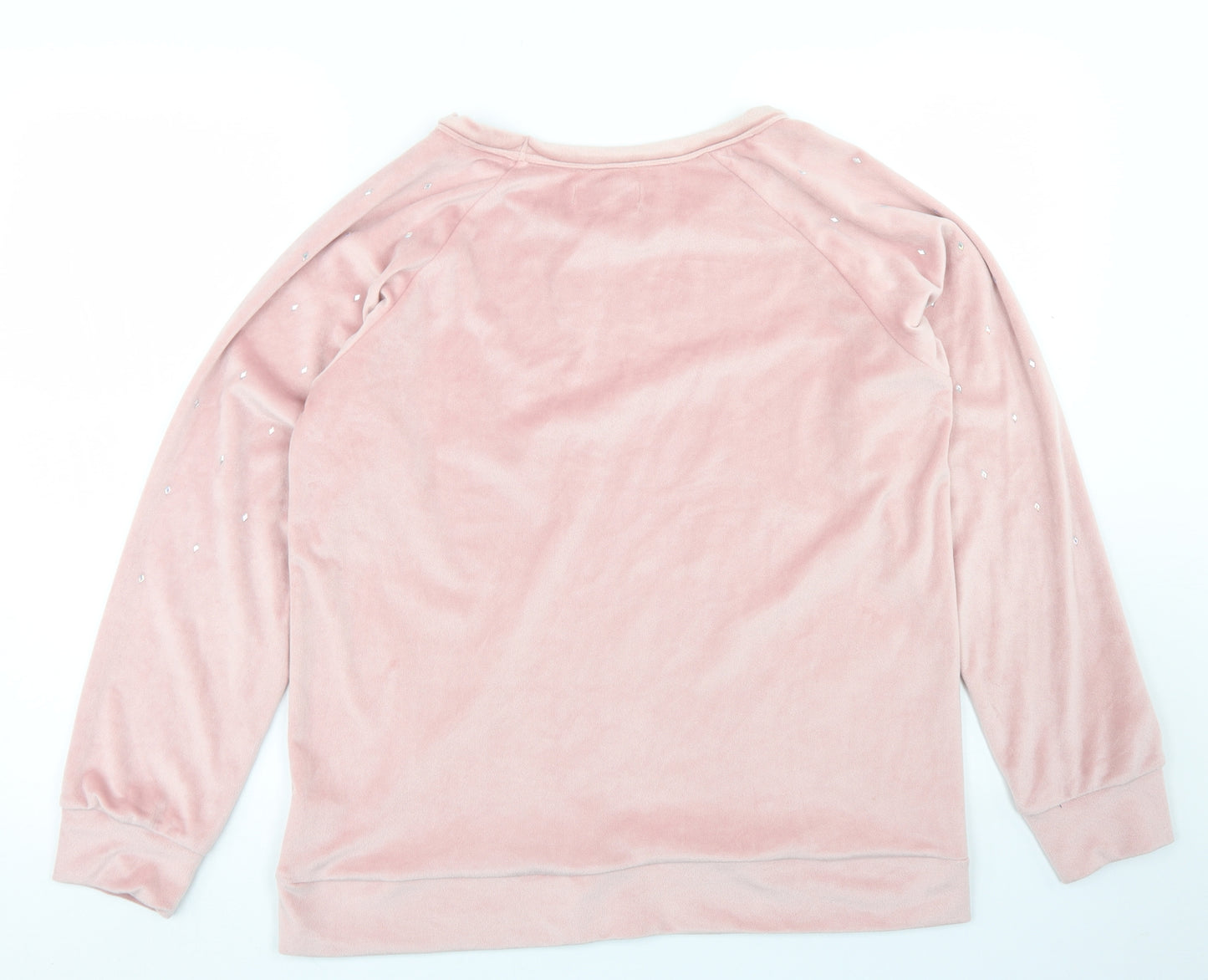 La Marquise Womens Pink  Polyester Pullover Sweatshirt Size M