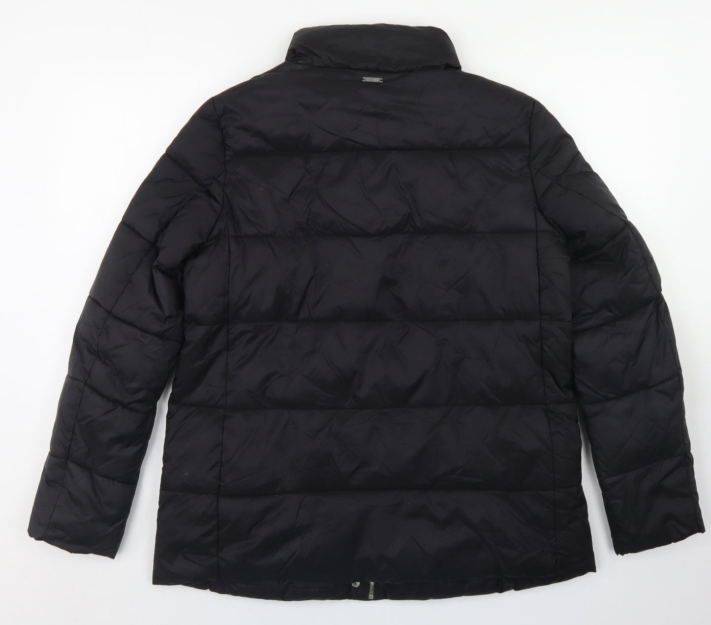 GUESS Womens Black   Puffer Jacket Jacket Size S  Snap