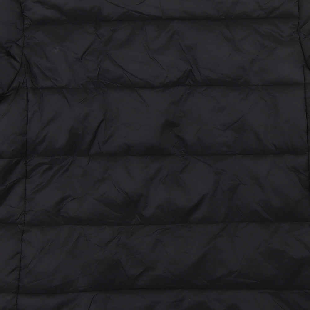 GUESS Womens Black   Puffer Jacket Jacket Size S  Snap