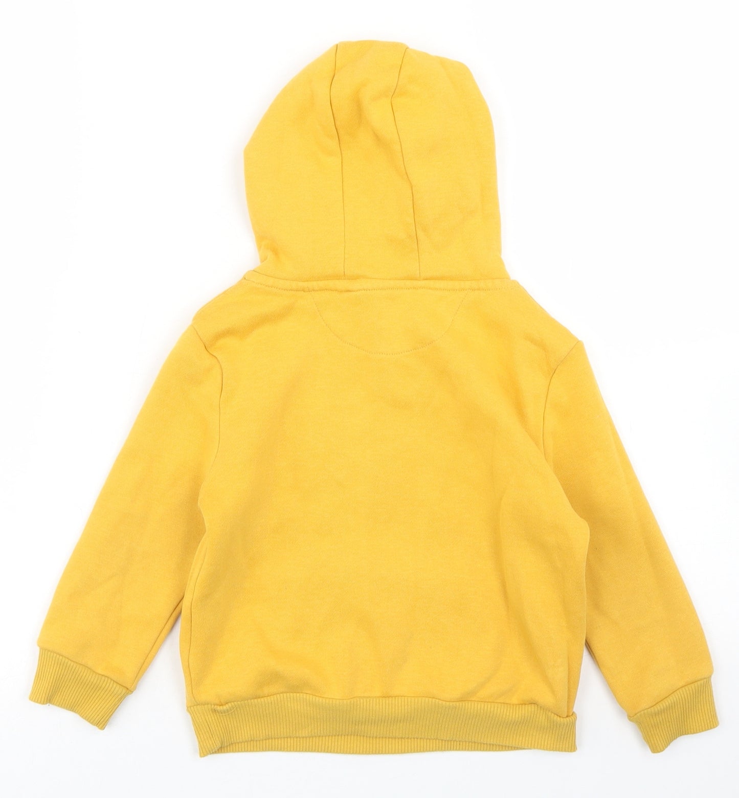 Primark Boys Yellow  Cotton Pullover Hoodie Size 3-4 Years   - Legend
