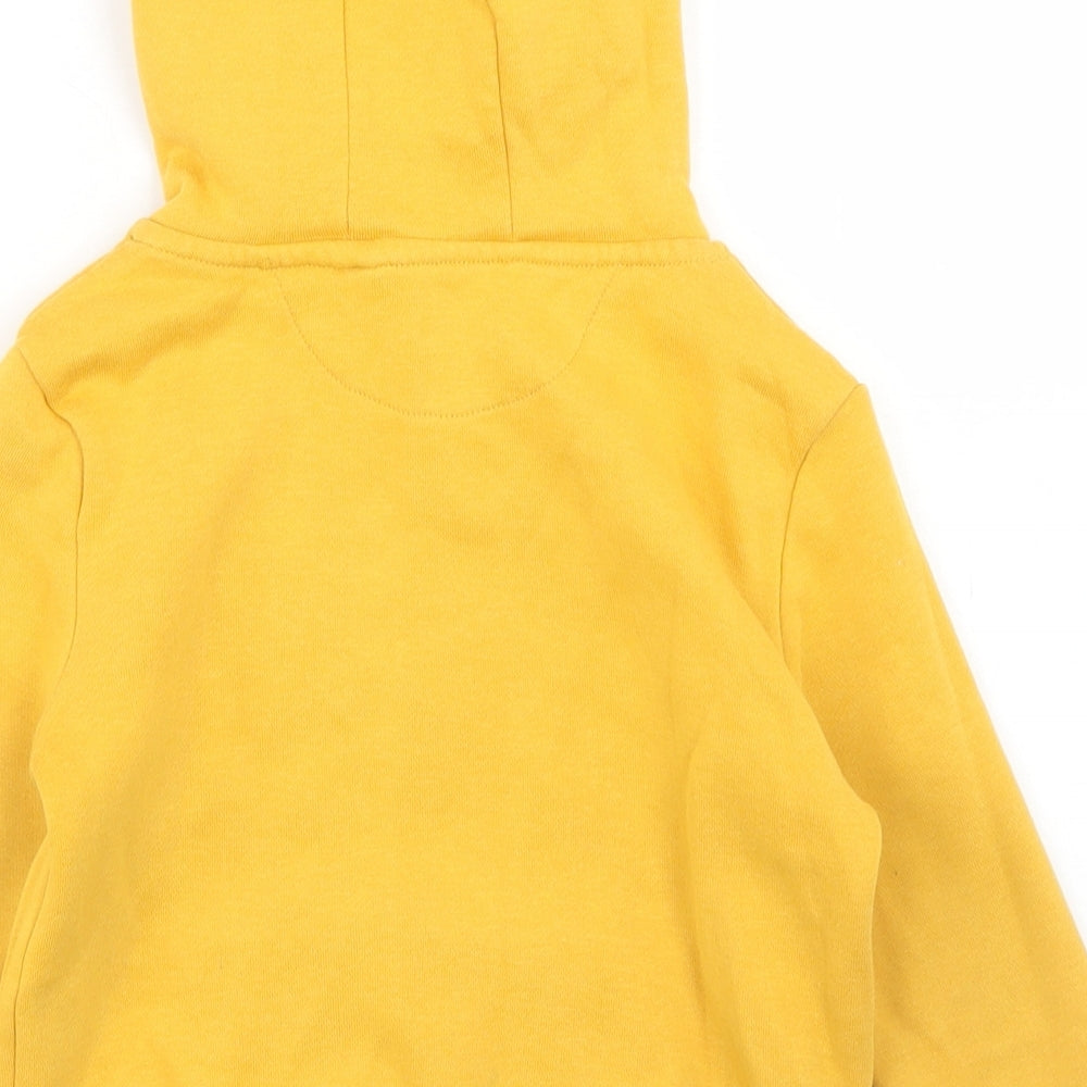 Primark Boys Yellow  Cotton Pullover Hoodie Size 3-4 Years   - Legend