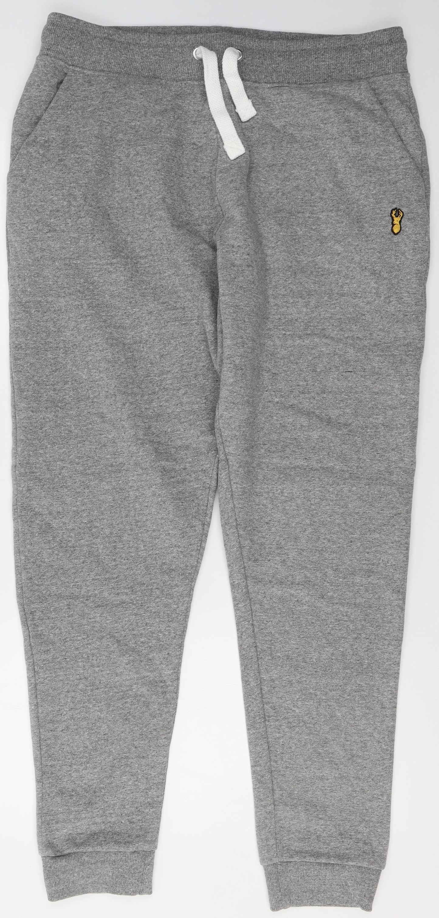 NEXT Mens Grey  Cotton Jogger Trousers Size L L29 in Regular