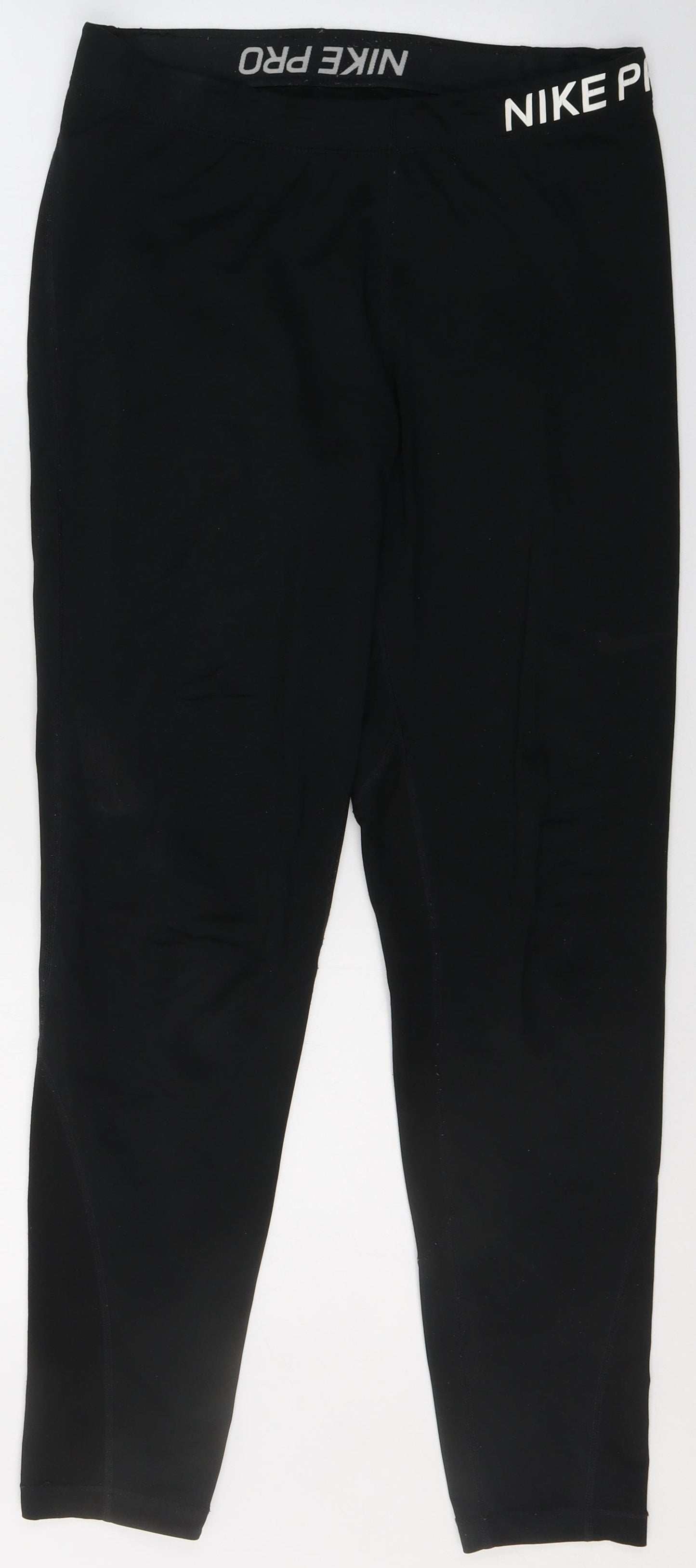 Nike Womens Black  Polyester Jegging Leggings Size L L27 in   - Nike Pro