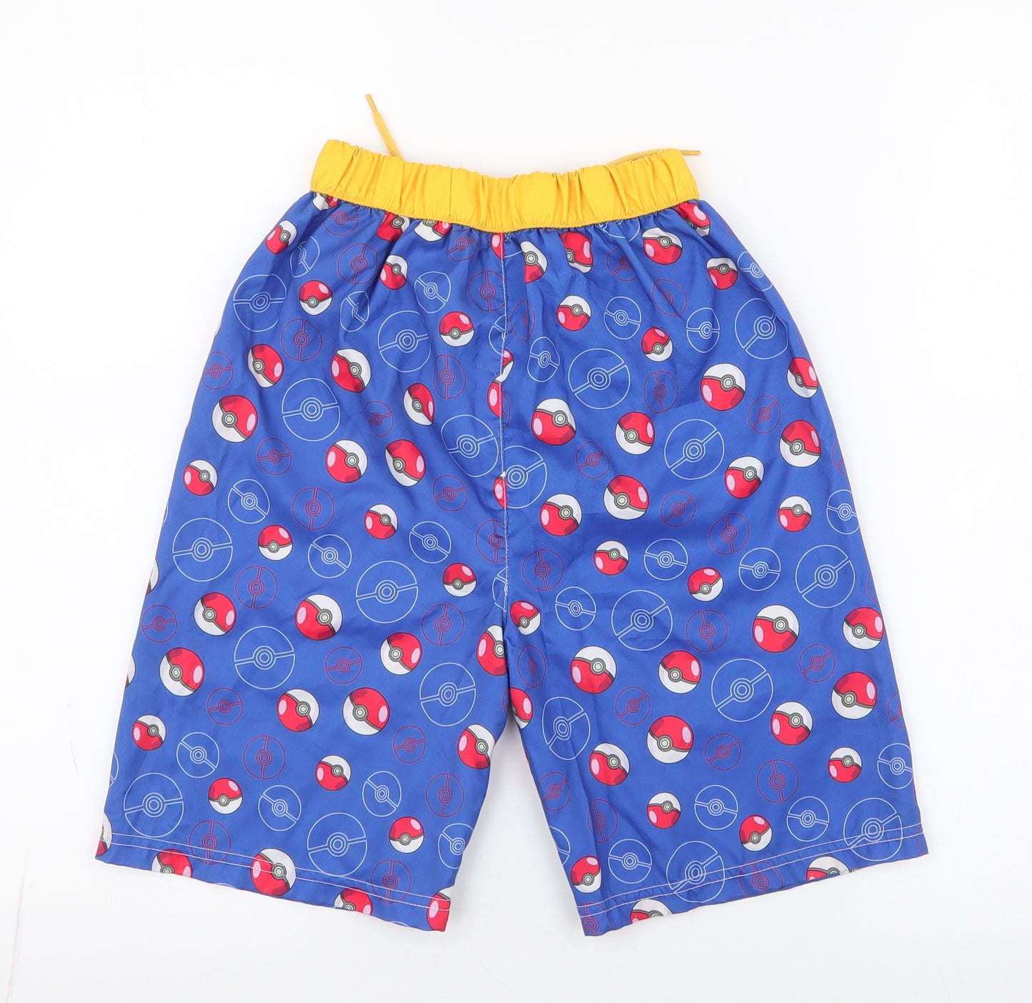 character.com Boys Blue  100% Polyester Sweat Shorts Size 12 Years  Athletic Drawstring - pokemon swim shorts