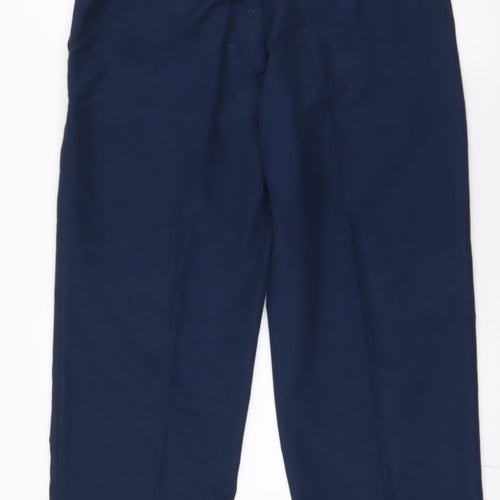 Slazenger Mens Blue  Polyester Dress Pants Trousers Size 34 in L29 in Regular Zip