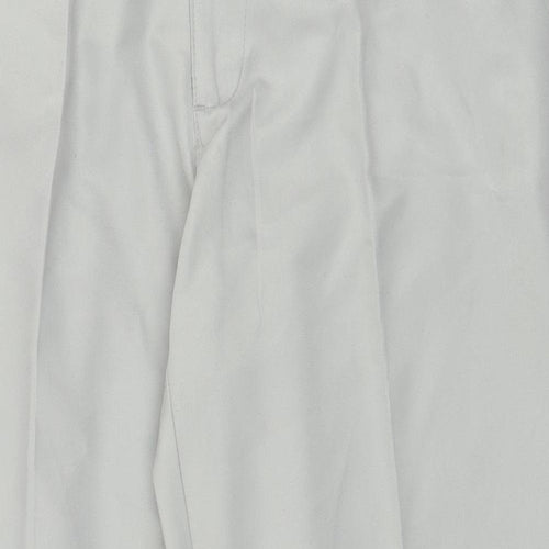Slazenger Mens Green  Polyester Dress Pants Trousers Size 34 in L28 in Regular Zip