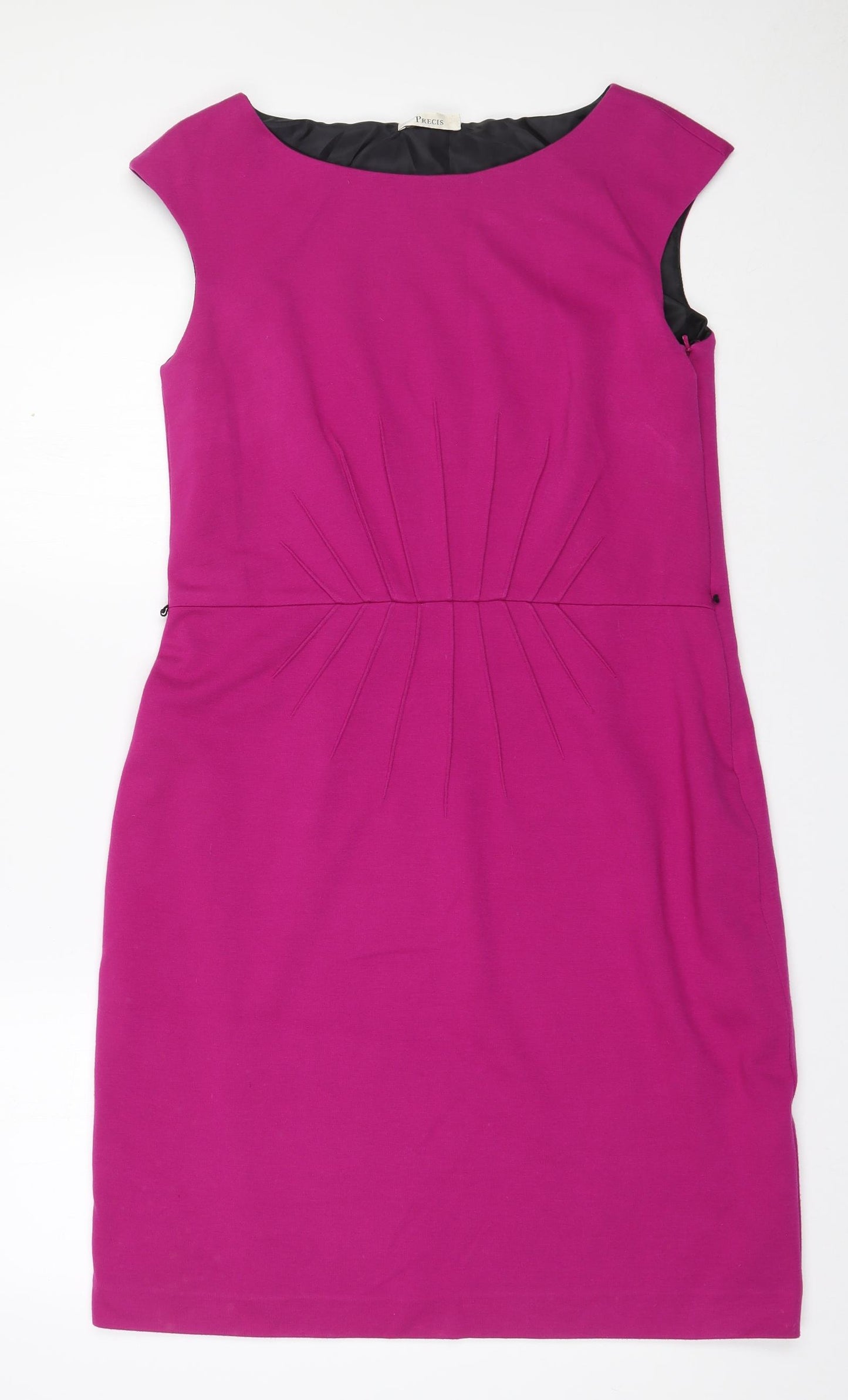 Precis Womens Pink  Polyester A-Line  Size 16  Boat Neck Zip