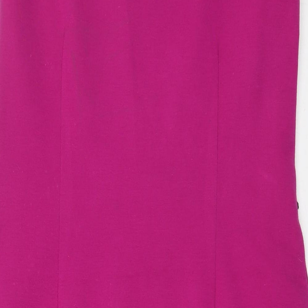 Precis Womens Pink  Polyester A-Line  Size 16  Boat Neck Zip