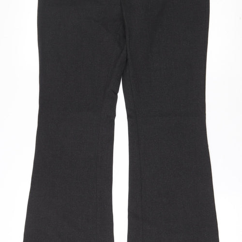 River Island Womens Grey  Polyester Dress Pants Trousers Size 10 L32.5 in Regular Zip
