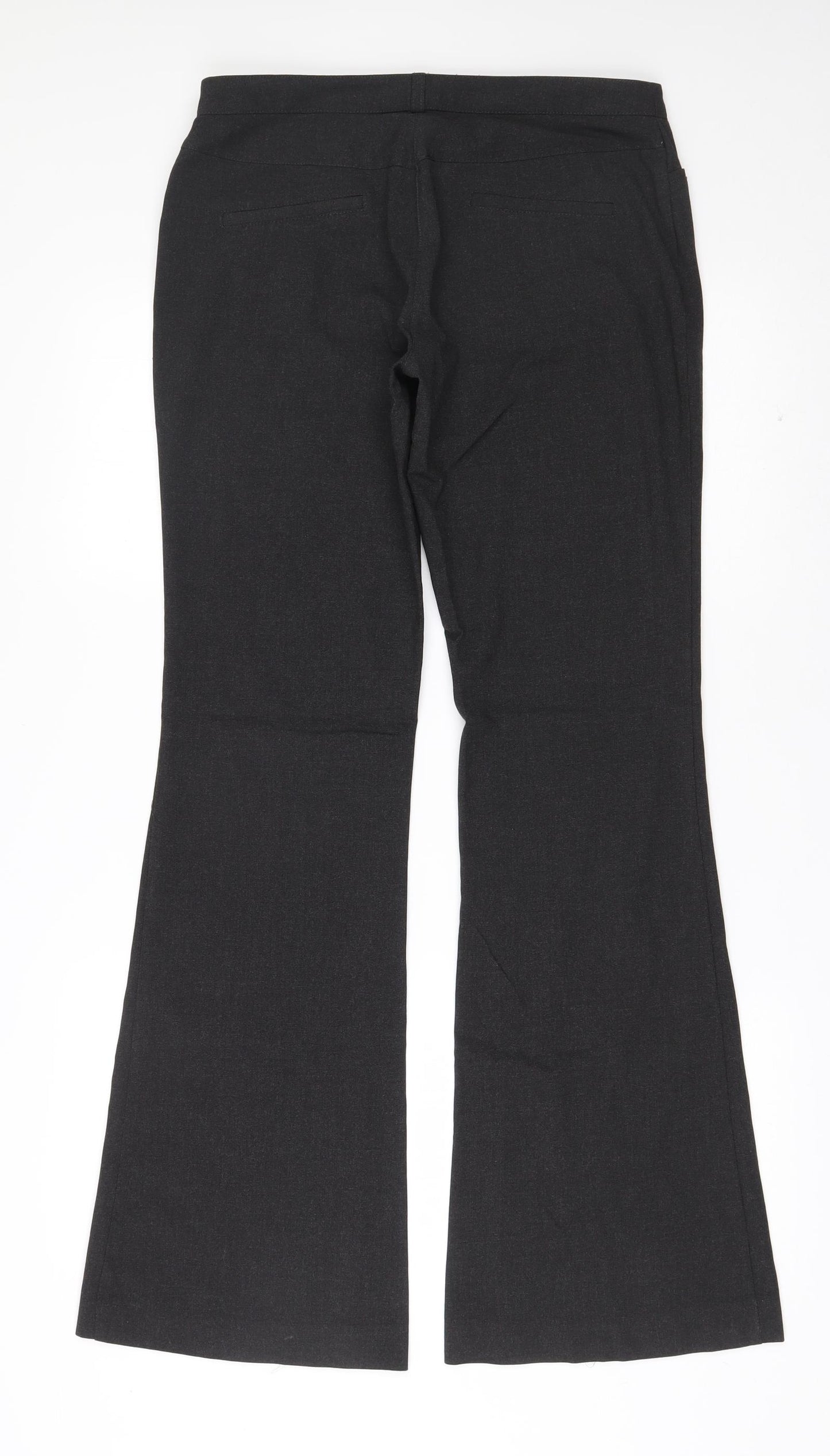 River Island Womens Grey  Polyester Dress Pants Trousers Size 10 L32.5 in Regular Zip