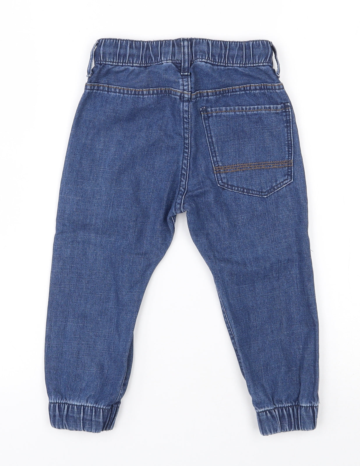 H&M Boys Blue  Cotton Jogger Trousers Size 2-3 Years  Regular Drawstring
