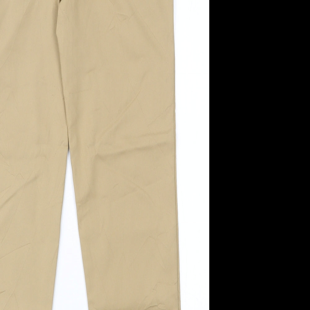Primark Womens Beige  Cotton Capri Trousers Size 6 L28 in Regular Zip