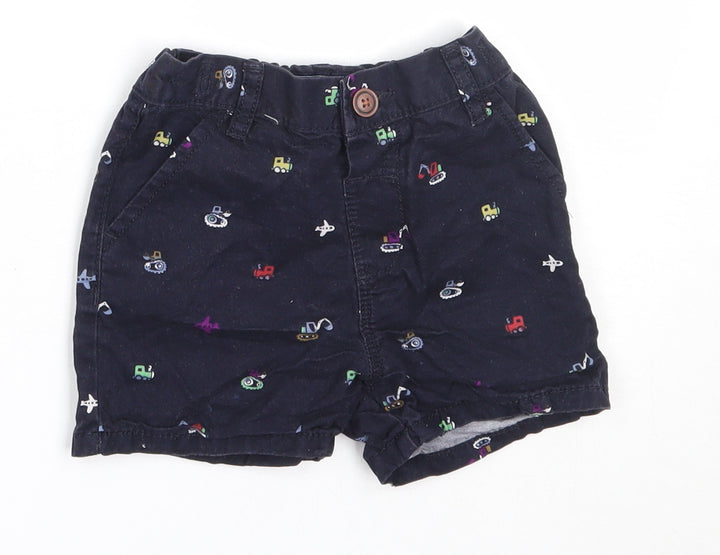 NEXT Boys Blue  Cotton Cropped Trousers Size 12-18 Months
