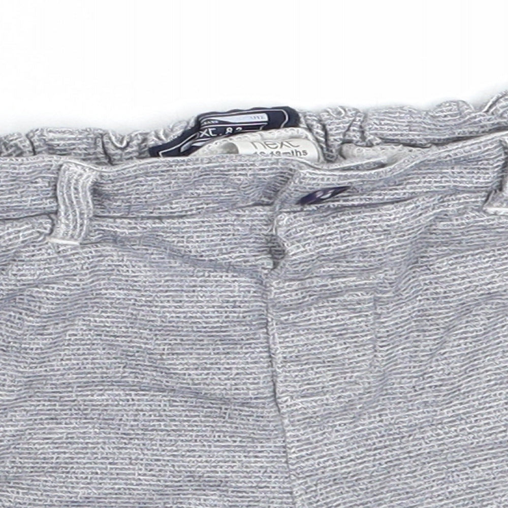 NEXT Boys Blue  Cotton Cropped Trousers Size 12-18 Months