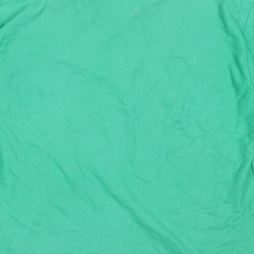 UCC Collection Mens Green  Cotton  Polo Size L Collared