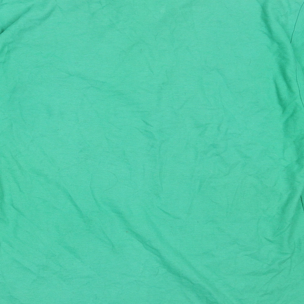 UCC Collection Mens Green  Cotton  Polo Size L Collared
