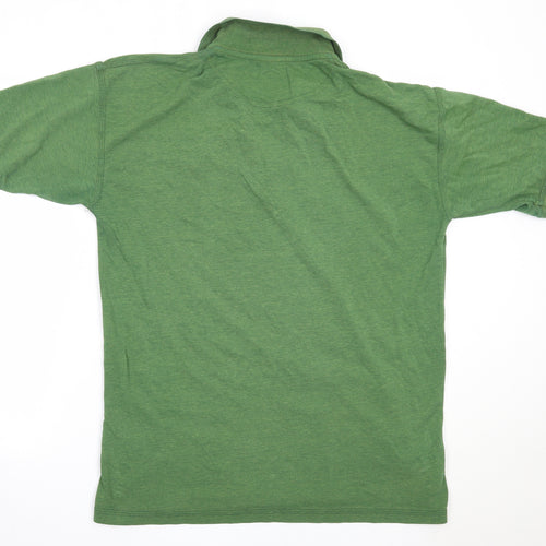 Orno Clothing Mens Green  Cotton  Polo Size L Collared