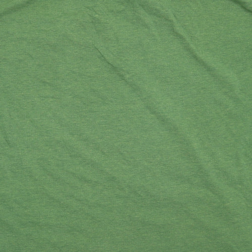 Orno Clothing Mens Green  Cotton  Polo Size L Collared