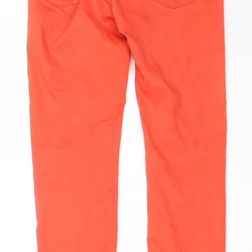 Janina Womens Red  Cotton Skinny Jeans Size 36 L29 in Regular