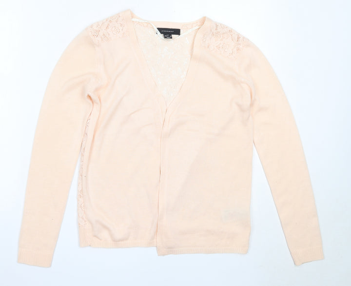 Atmosphere Womens Pink V-Neck Cotton Cardigan Jumper Size XS
