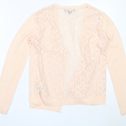 Atmosphere Womens Pink V-Neck  Cotton Cardigan Jumper Size XS