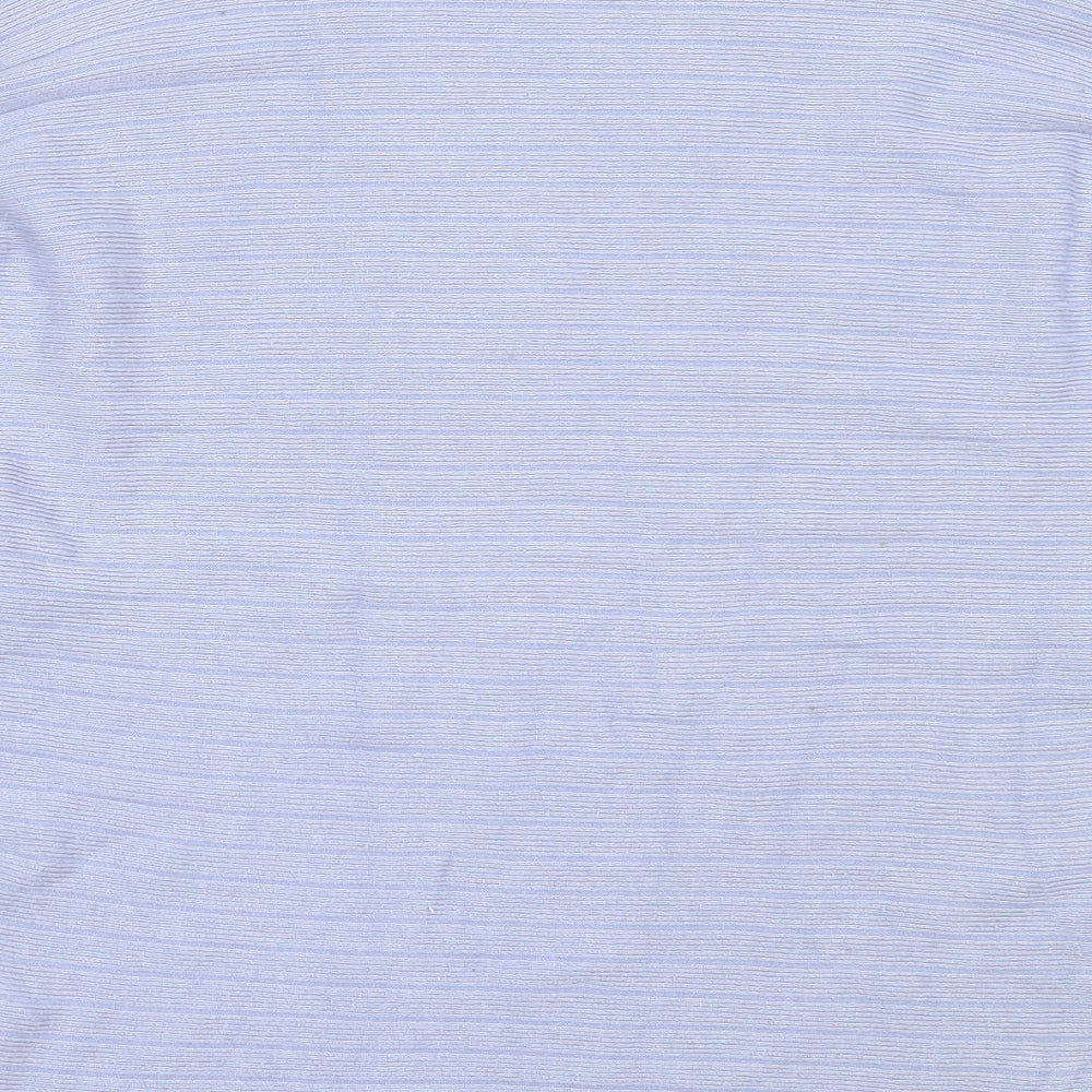 F&F Womens Blue Round Neck  Viscose Pullover Jumper Size 8