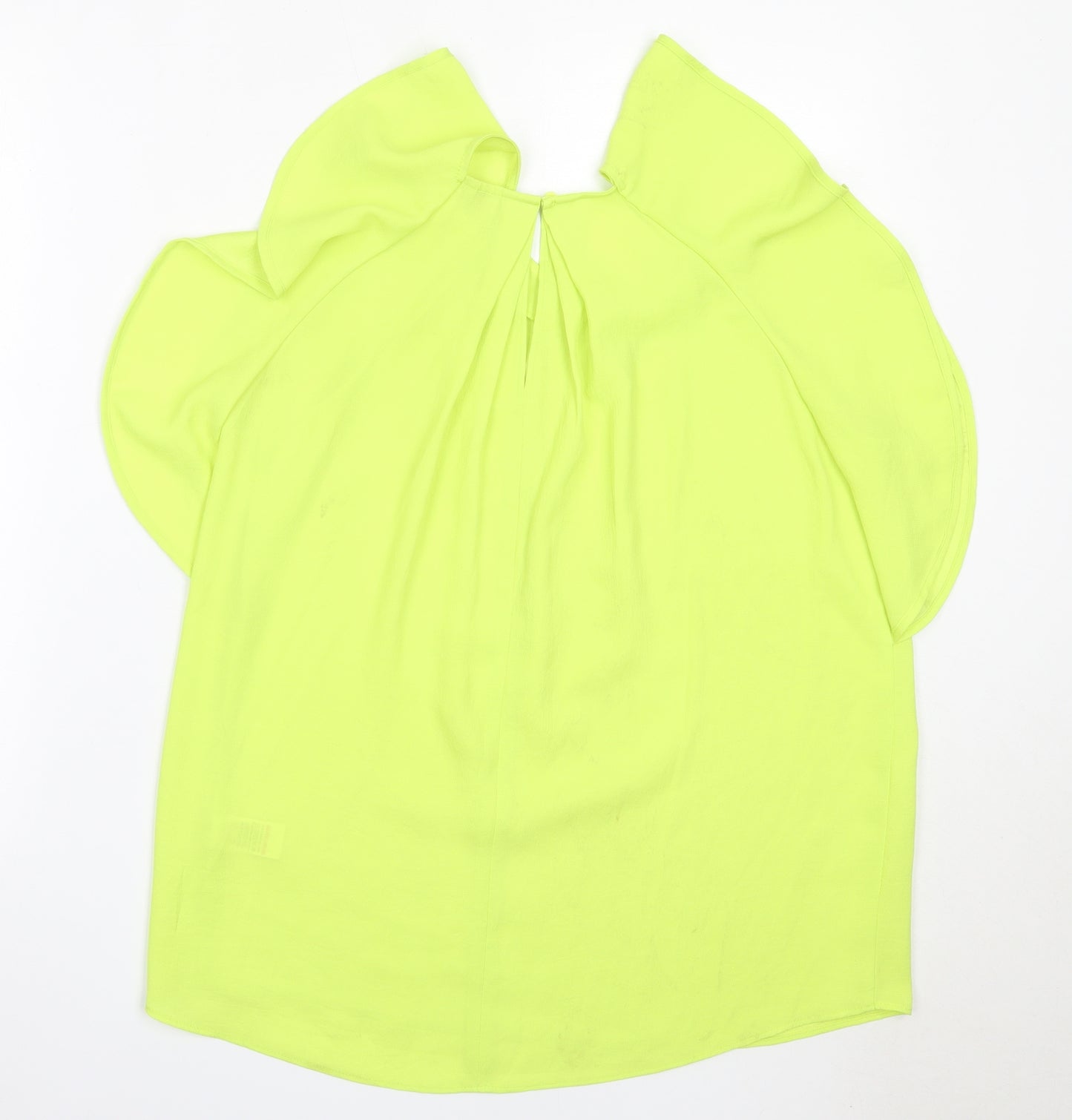 NEXT Womens Green  Polyester Basic Blouse Size 12 Round Neck