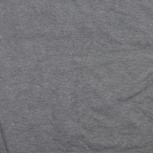 H&M Womens Grey V-Neck  Viscose Pullover Jumper Size L