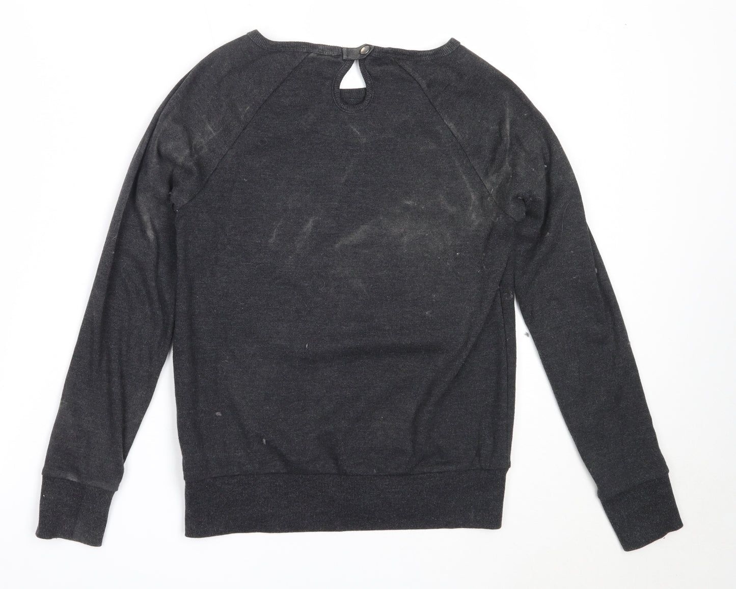 McKenzie Womens Grey  Cotton Pullover Sweatshirt Size 8