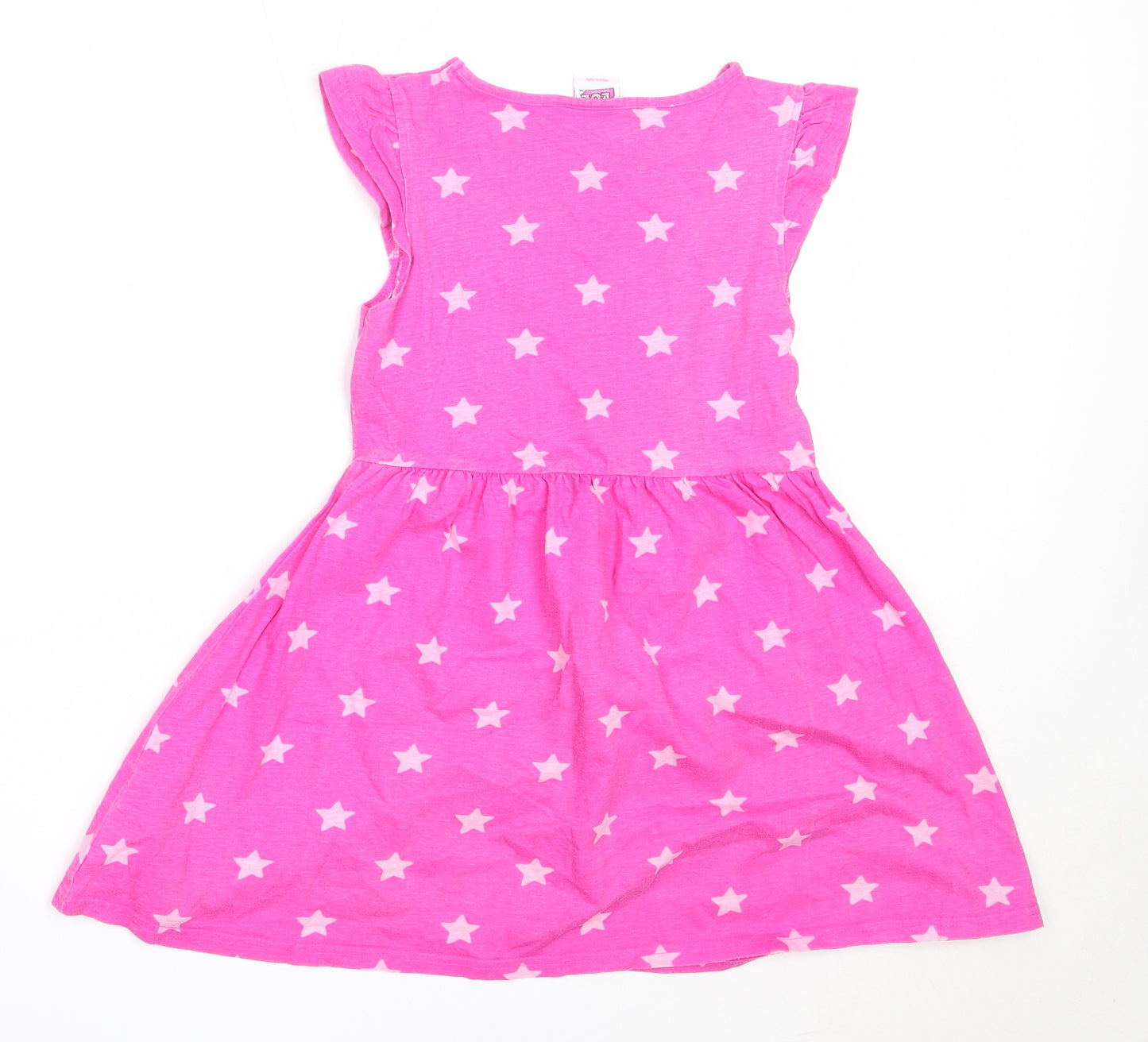 Primark Girls Pink  Cotton Fit & Flare  Size 8-9 Years  Round Neck  - LOL Surprise