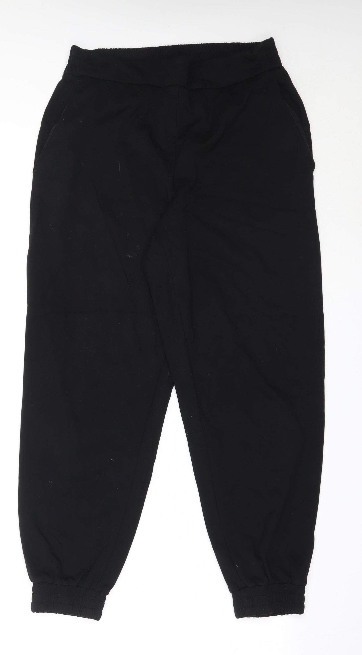 Rachel Zoe Womens Black  Nylon Jogger Trousers Size M L28 in Regular
