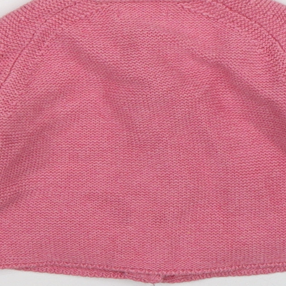 NEXT Girls Pink  Cotton Cardigan Jumper Size 3-6 Months  Button
