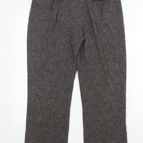 Minuet Womens Brown  Polyester Trousers  Size 30 in L28 in Regular Zip