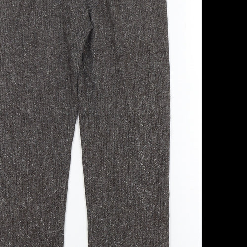Minuet Womens Brown  Polyester Trousers  Size 30 in L28 in Regular Zip