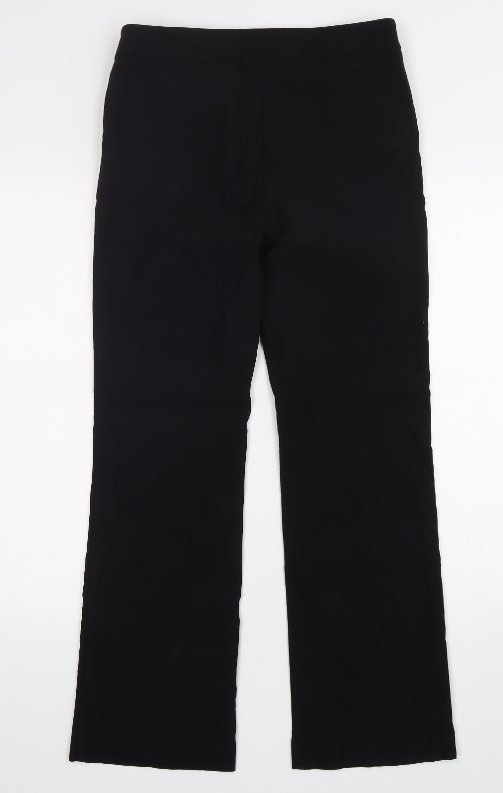 Papaya Womens Black  Viscose Trousers  Size 10 L28 in Regular Zip