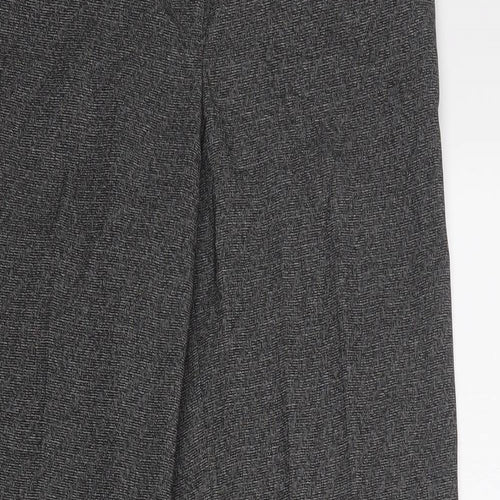 NEXT Womens Grey  Polyester Trousers  Size 12 L32 in Regular Zip
