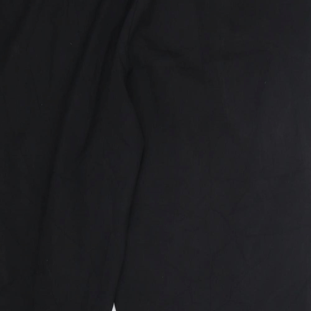 Bonmarché Womens Black  Polyester Trousers  Size 22 L30 in Regular Zip