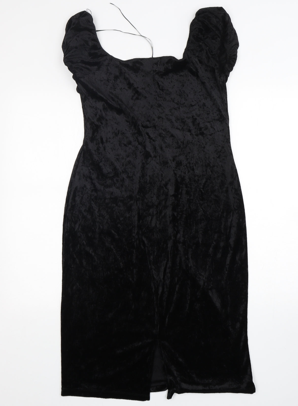 Etam Womens Black  Polyester Pencil Dress  Size 14  Boat Neck Pullover