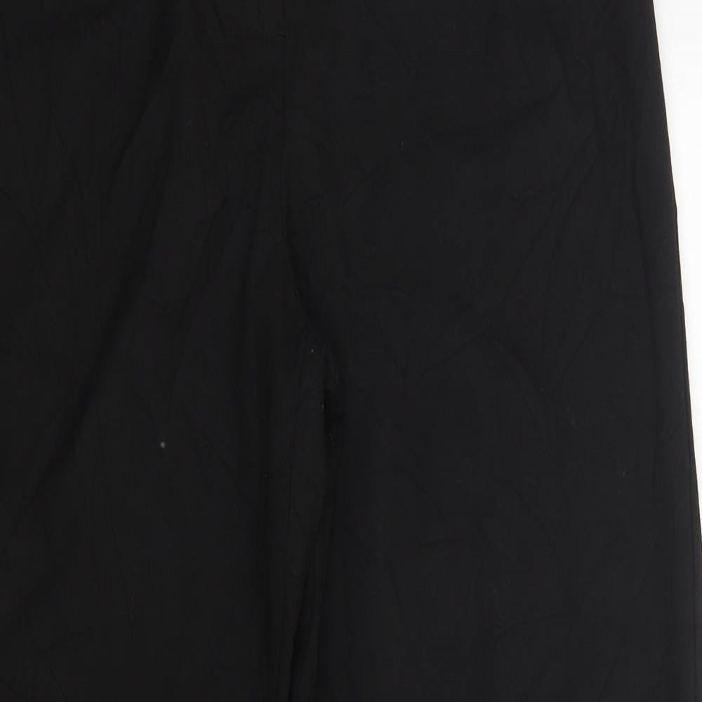 Bershka  Womens Black  Polyester Trousers  Size 12 L31 in Regular Button
