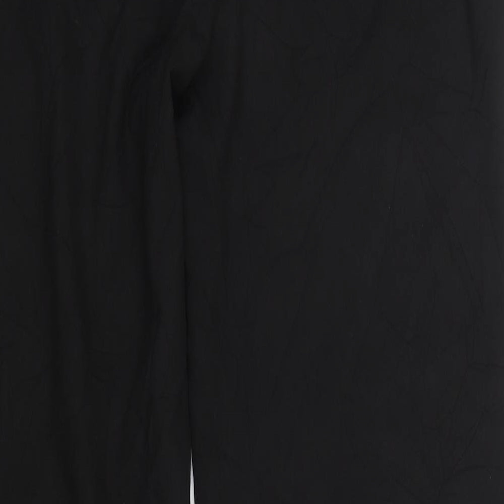 Bershka  Womens Black  Polyester Trousers  Size 12 L31 in Regular Button