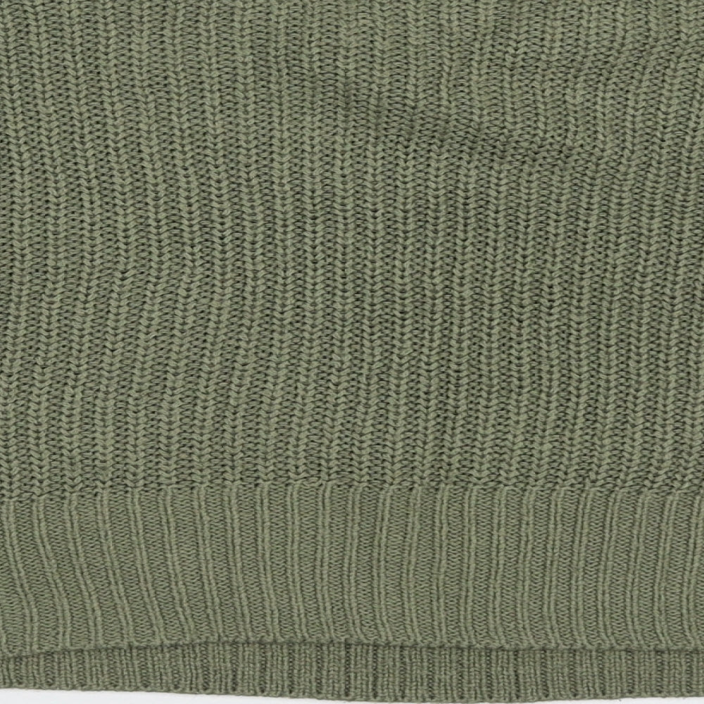New Look Girls Green Crew Neck  Acrylic Pullover Jumper Size 12-13 Years  Pullover