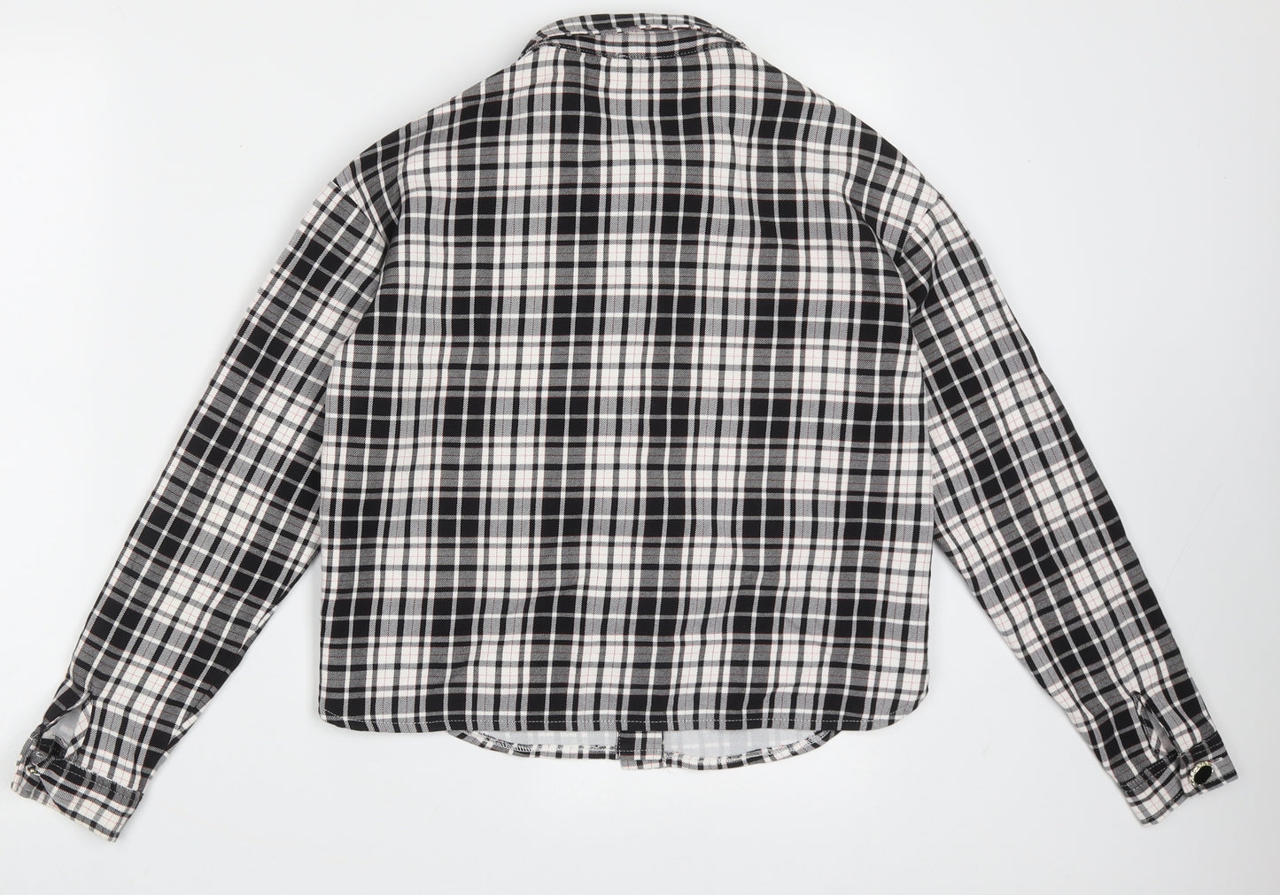 River Island Girls Black Check  Jacket  Size 11-12 Years  Button