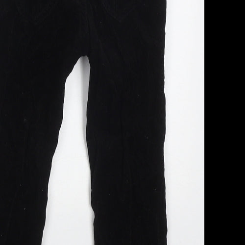 H&M Girls Black  Cotton Capri Trousers Size 2 Years  Regular Button
