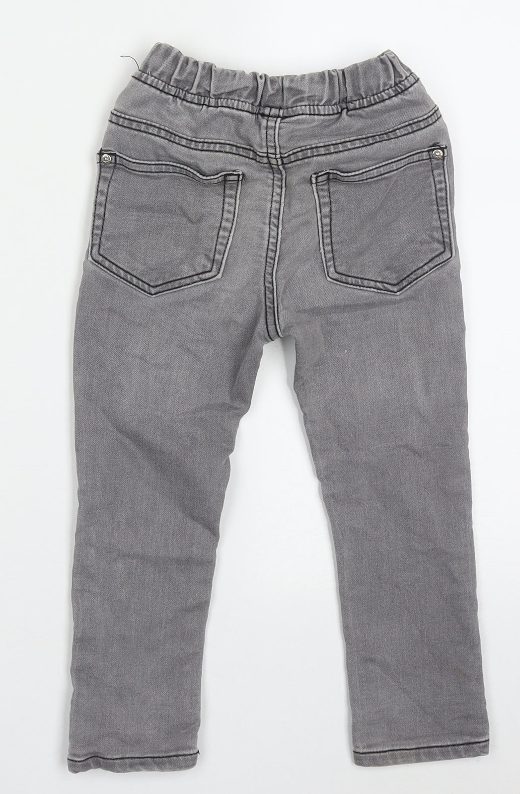 Dunnes Stores Boys Grey  Cotton Straight Jeans Size 2-3 Years  Regular